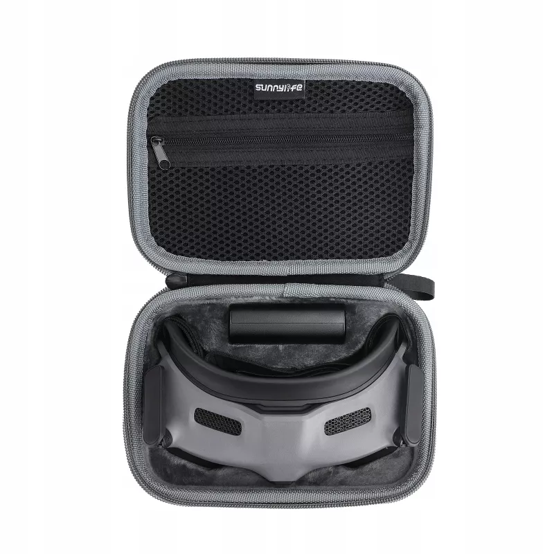 SUNNYLIFE Schutztasche für DJI Goggles 2 - Grau/Schwarz Hartschale EVA-Schaum