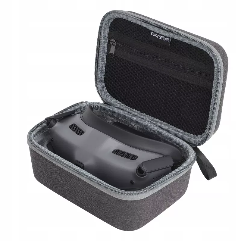 SUNNYLIFE Schutztasche für DJI Goggles 2 - Grau/Schwarz Hartschale EVA-Schaum