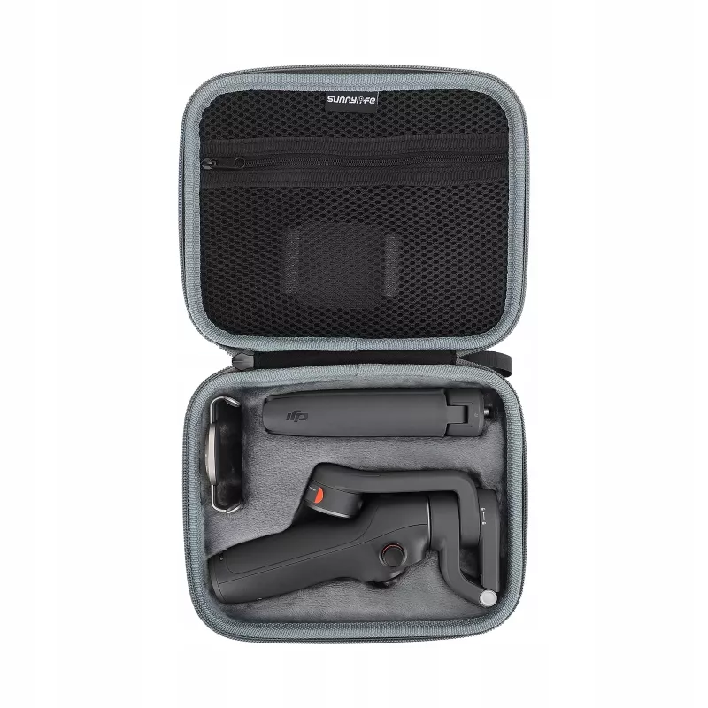 SUNNYLIFE Hard Shell Tragetasche für DJI Osmo Mobile 6, EVA-Nylon, stoßfest, staubdicht, spritzwassergeschützt, schwarz