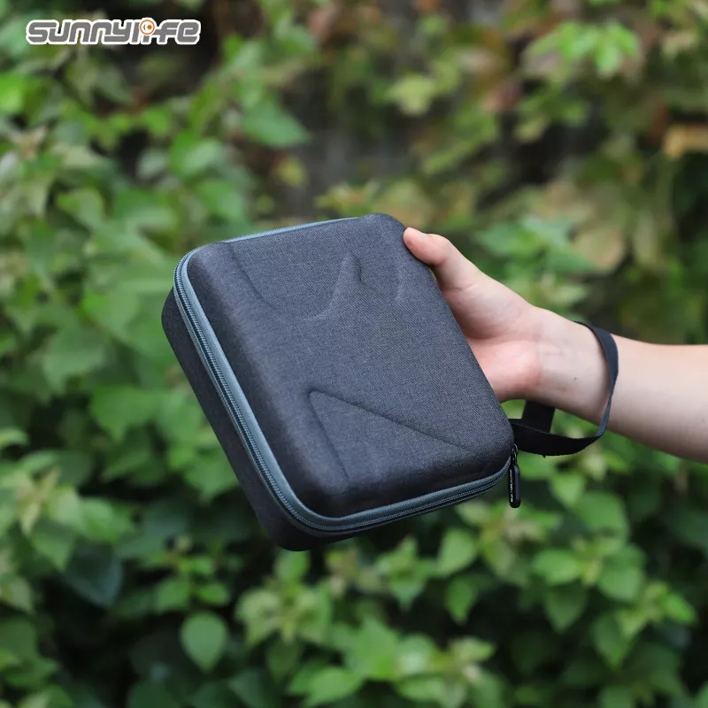 SUNNYLIFE Hard Shell Tragetasche für DJI Osmo Mobile 6, EVA-Nylon, stoßfest, staubdicht, spritzwassergeschützt, schwarz