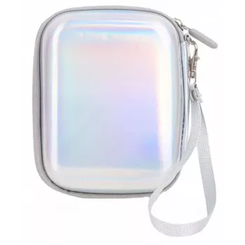 LOVEINSTANT Sparkle Silver PU Leather Case für Fujifilm Instax Mini Evo / Mini Liplay / Mini Link
