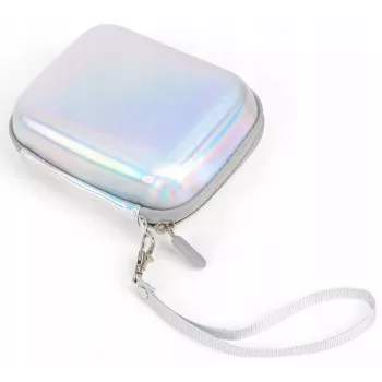 LOVEINSTANT Sparkle Silver PU Leather Case für Fujifilm Instax Mini Evo / Mini Liplay / Mini Link