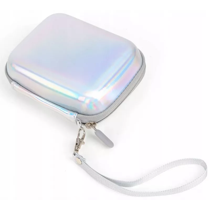 LOVEINSTANT Sparkle Silver PU Leather Case für Fujifilm Instax Mini Evo / Mini Liplay / Mini Link