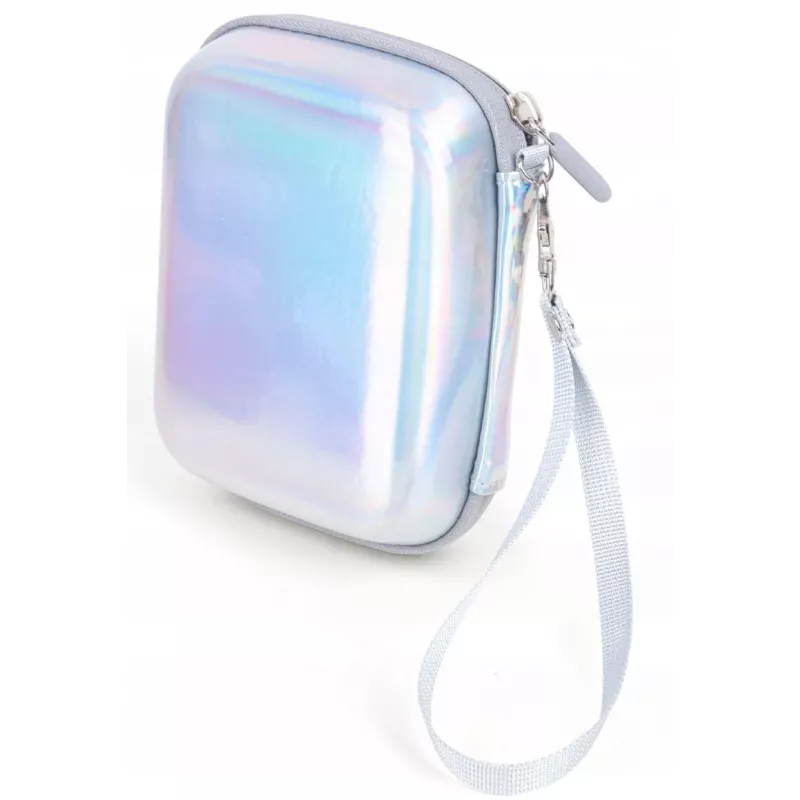 LOVEINSTANT Sparkle Silver PU Leather Case für Fujifilm Instax Mini Evo / Mini Liplay / Mini Link