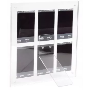 LOVEINSTANT Standbilderrahmen für 6 Fotos, kompatibel mit Fujifilm Instax Mini / Xiaomi / Polaroid / Canon / HP / Kodak - Zink / Transparent