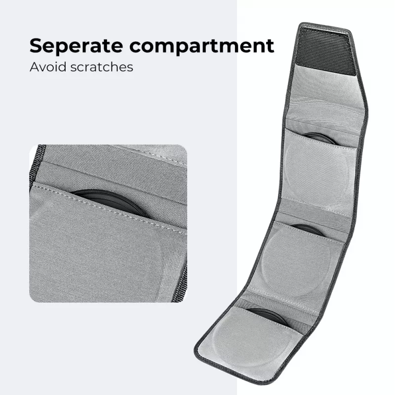 KF Filtertasche für 3 Filter 67mm 72mm 74mm 77mm 82mm Kf13.138