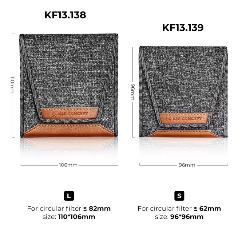 KF Filtertasche für 3 Filter 67mm 72mm 74mm 77mm 82mm Kf13.138