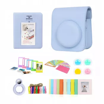 LOVEINSTANT 8-in-1 Zubehörset für Fujifilm Instax Mini 12 - Blau