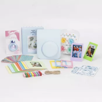 LOVEINSTANT 8-in-1 Zubehörset für Fujifilm Instax Mini 12 - Blau