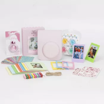 LOVEINSTANT 8-in-1 Zubehörset für Fujifilm Instax Mini 12 - Pink