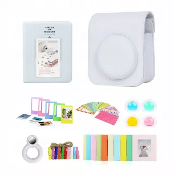 LOVEINSTANT 8-in-1 Zubehörset für Fujifilm Instax Mini 12 - Weiß