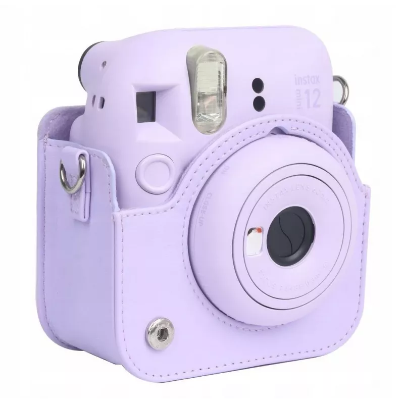 LOVEINSTANT Case Kit für Fuji Instax Mini 12 + Fotoalbum 108x / Lila
