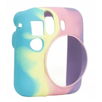 LOVEINSTANT Silikon-Schutzhülle für Fujifilm Instax Mini 12 - Regenbogen