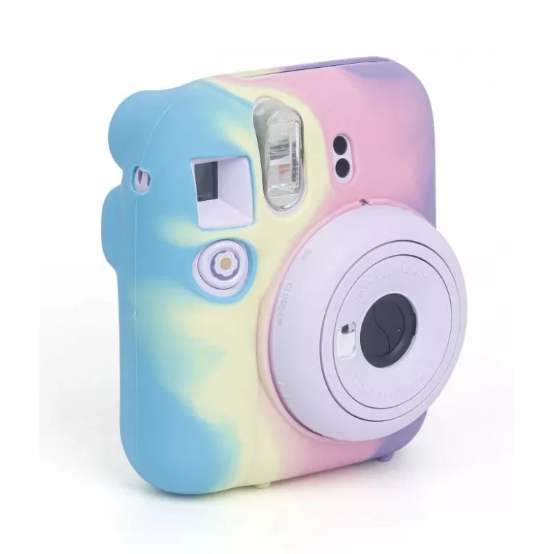 LOVEINSTANT Silikon-Schutzhülle für Fujifilm Instax Mini 12 - Regenbogen