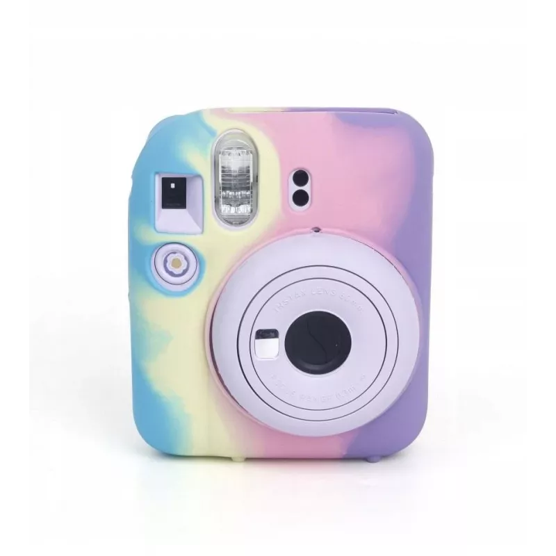 LOVEINSTANT Silikon-Schutzhülle für Fujifilm Instax Mini 12 - Regenbogen