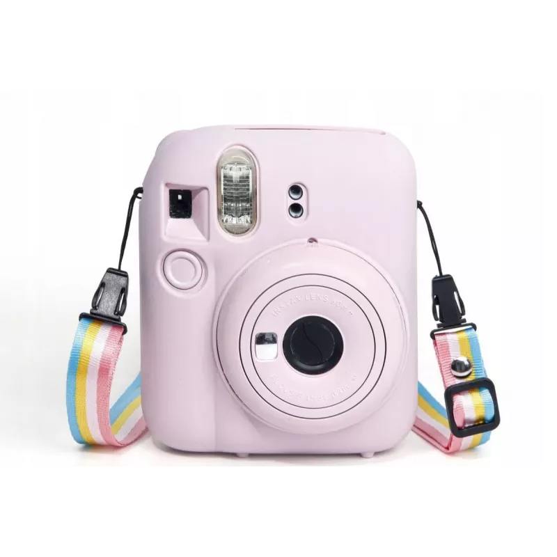 LOVEINSTANT Silikon-Schutzhülle für Fujifilm Instax Mini 12 - Pink