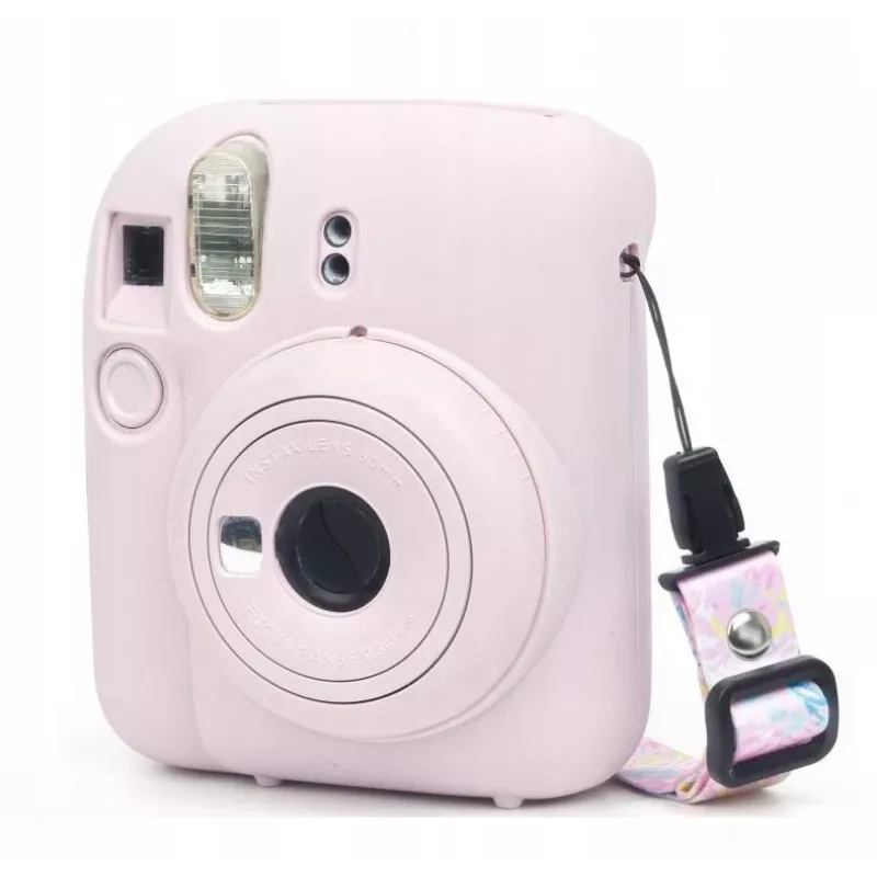LOVEINSTANT Silikon-Schutzhülle für Fujifilm Instax Mini 12 - Pink