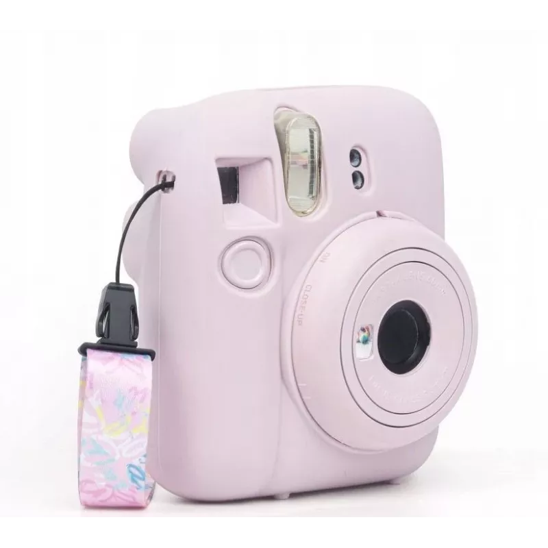 LOVEINSTANT Silikon-Schutzhülle für Fujifilm Instax Mini 12 - Pink