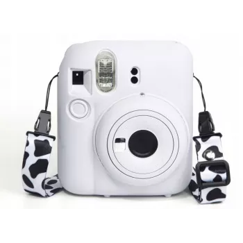 LOVEINSTANT Silikon-Schutzhülle für Fujifilm Instax Mini 12 - Weiß