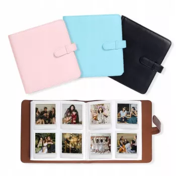 LOVEINSTANT Fotoalbum 288 Fotos für Fujifilm Instax Square SQ1 / SQ6 / SQ10 / SQ20 / Square Link / Share SP-3, Schwarz