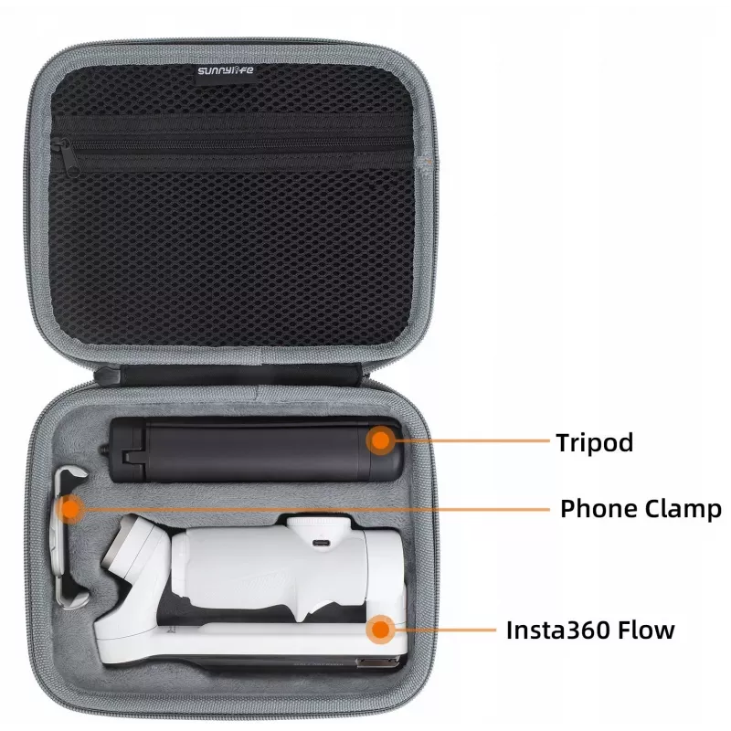 SUNNYLIFE Hard Shell Travel Case für Insta360 Flow Gimbal Stabilisator - B569 Serie
