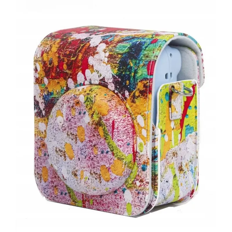 LOVEINSTANT Case Cover Pouch für Fujifilm Instax Mini 12, Colorful Spots