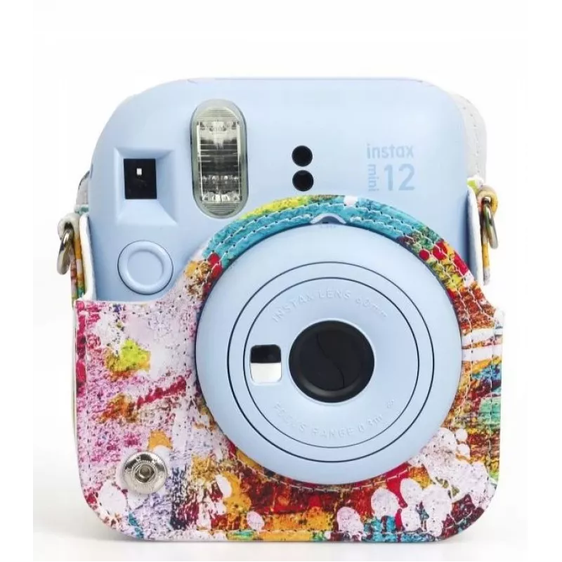 LOVEINSTANT Case Cover Pouch für Fujifilm Instax Mini 12, Colorful Spots