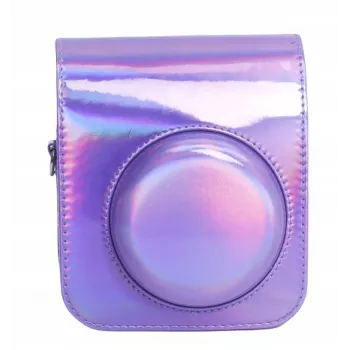 LOVEINSTANT Case Cover Pouch für Fujifilm Instax Mini 12 - Lila Glitzer