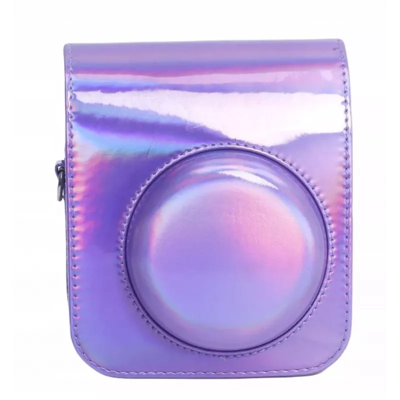 LOVEINSTANT Case Cover Pouch für Fujifilm Instax Mini 12 - Lila Glitzer