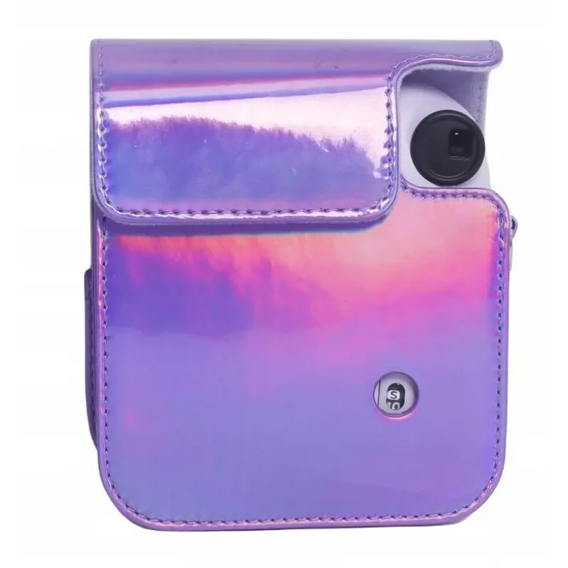 LOVEINSTANT Case Cover Pouch für Fujifilm Instax Mini 12 - Lila Glitzer