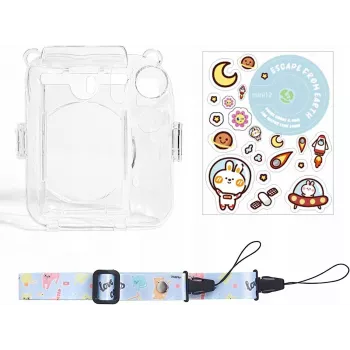 LOVEINSTANT Case für Fujifilm Instax Mini 12 + Sticker / Escape from Earth