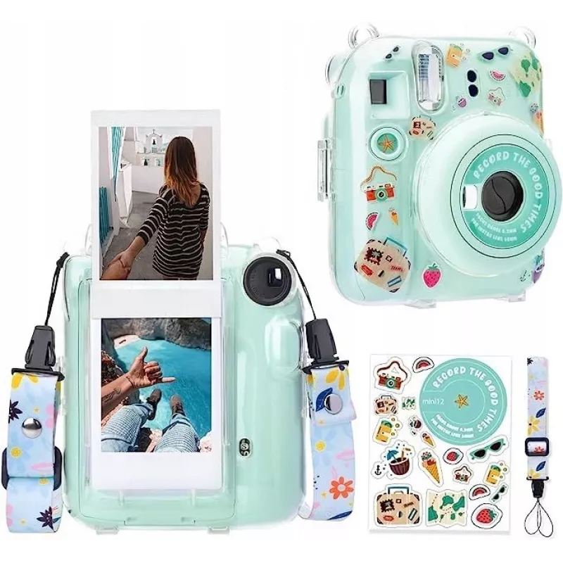 LOVEINSTANT Case für Fujifilm Instax Mini 12 mit Stickern / Holiday Time