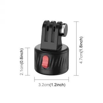 PULUZ Magnetic Quick Release Mount mit 1/4 inch-Gewinde für GoPro Hero 11 10 9 8 7 6 5 4 / SJCAM / Xiaomi / DJI - PU708B