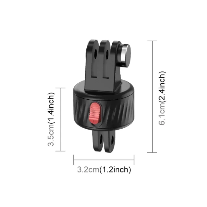 PULUZ Magnetic Quick Release Mount für GoPro Hero 11 10 9 8 7 6 5 4 / SJCAM / Xiaomi / DJI - PU706b
