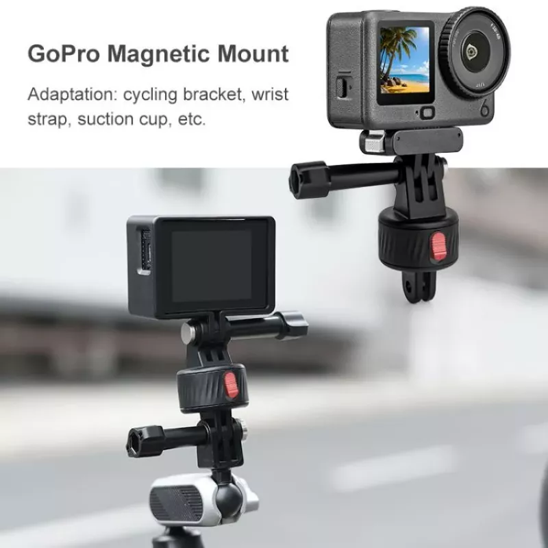 PULUZ Magnetic Quick Release Mount für GoPro Hero 11 10 9 8 7 6 5 4 / SJCAM / Xiaomi / DJI - PU706b