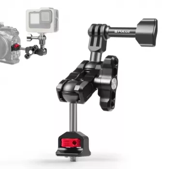 PULUZ Magic Arm 1/4 inch Mount für GoPro / SJCAM / Xiaomi / DJI / Insta360 PU842B