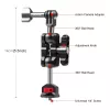 PULUZ Magic Arm 1/4 inch Mount für GoPro / SJCAM / Xiaomi / DJI / Insta360 PU842B