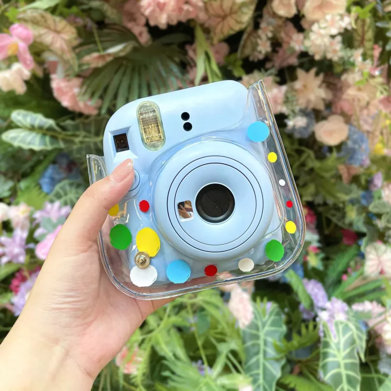 LOVEINSTANT Case Cover Pouch für Fujifilm Instax Mini 12 - Colorful Dots