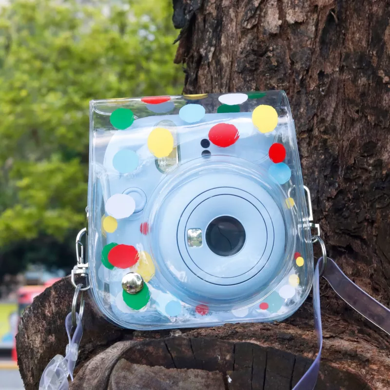 LOVEINSTANT Case Cover Pouch für Fujifilm Instax Mini 12 - Colorful Dots