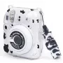 LOVEINSTANT Case für Fujifilm Instax Mini 12 - Kuhfell-Glitzer mit Stickern und Fototasche