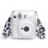 LOVEINSTANT Case für Fujifilm Instax Mini 12 - Kuhfell-Glitzer mit Stickern und Fototasche