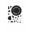 LOVEINSTANT Case für Fujifilm Instax Mini 12 - Kuhfell-Glitzer mit Stickern und Fototasche