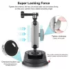 PULUZ Saugnapfhalterung für Kamera, Smartphone, 1/4 inch-Gewinde, Schwarz