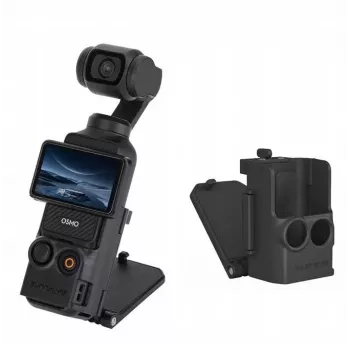 SUNNYLIFE Magnetischer Halter für DJI Osmo Pocket 3 - Vertikal & Horizontal - Schwarz