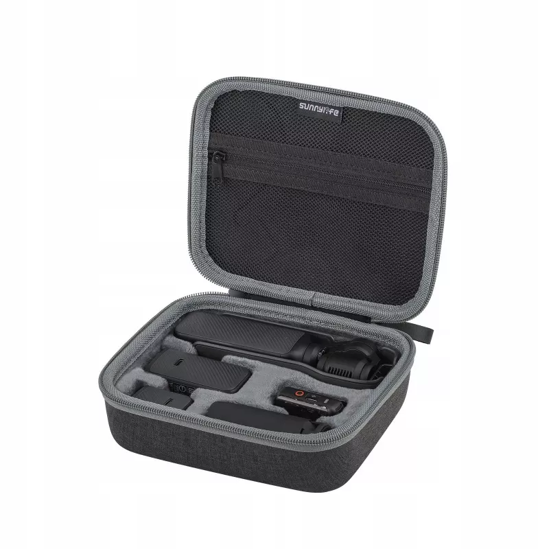 SUNNYLIFE Hartschalen-Schutzhülle für DJI Osmo Pocket 3 und Zubehör, Schwarz