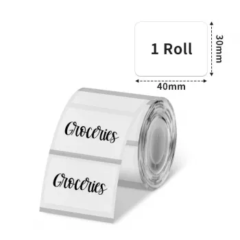 Phomemo Transparente Haftetiketten 40x30mm für M110/M120/M200/M220/M221 - 230 Etiketten pro Rolle
