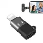 PULUZ Lightning auf USB-C OTG Adapter für iPhone, Schwarz (PU649B)