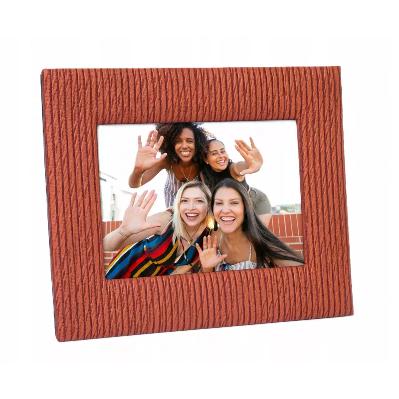 Standbilderrahmen für 10x15 cm Foto Braun Hochformat Querformat Loveinstant Braun