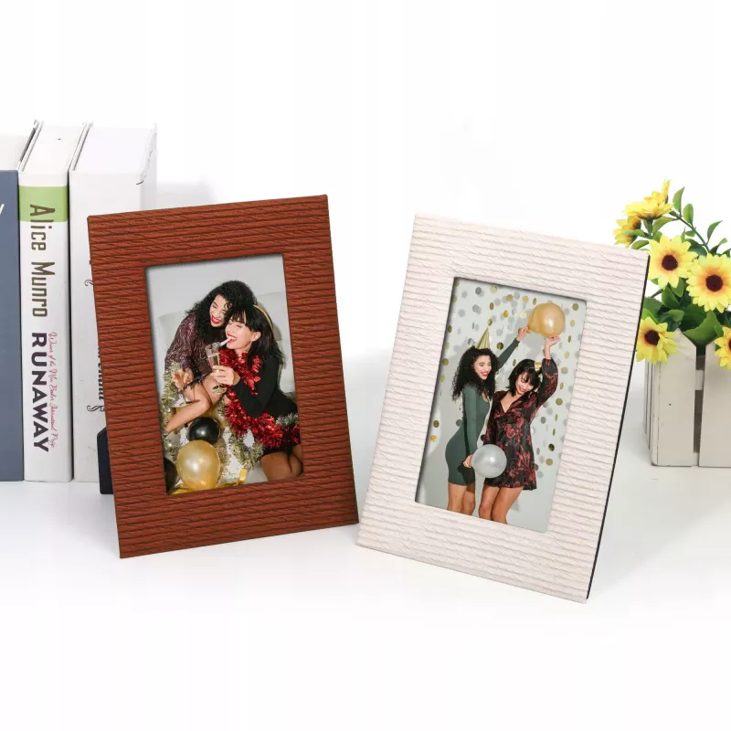 Standbilderrahmen für 10x15 cm Foto Braun Hochformat Querformat Loveinstant Braun