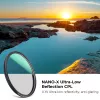 K&F Concept Nano-X Ultra-Low Reflection Circular Polarizer Filter 77mm